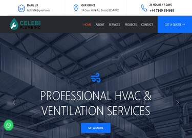 Celebi Plumbing website project